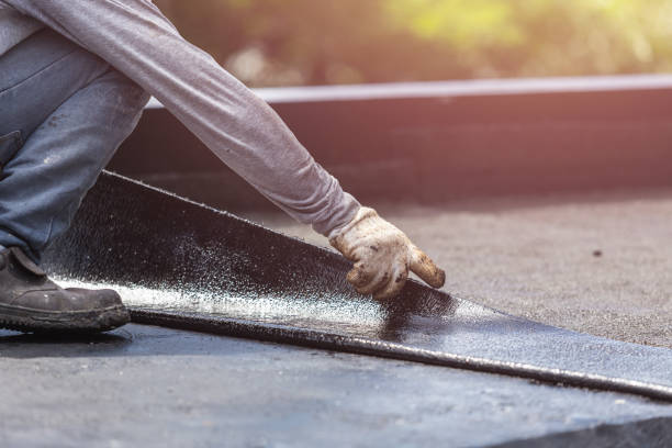 Professional Exterior Waterproofing technician working in Clarksville, MI